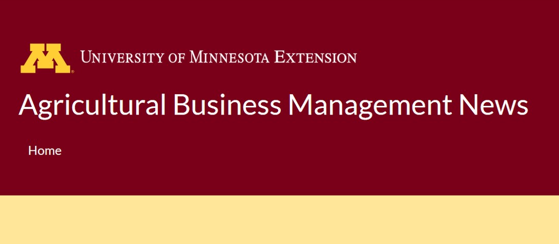 Ag Business Management blog from U of MN Extension