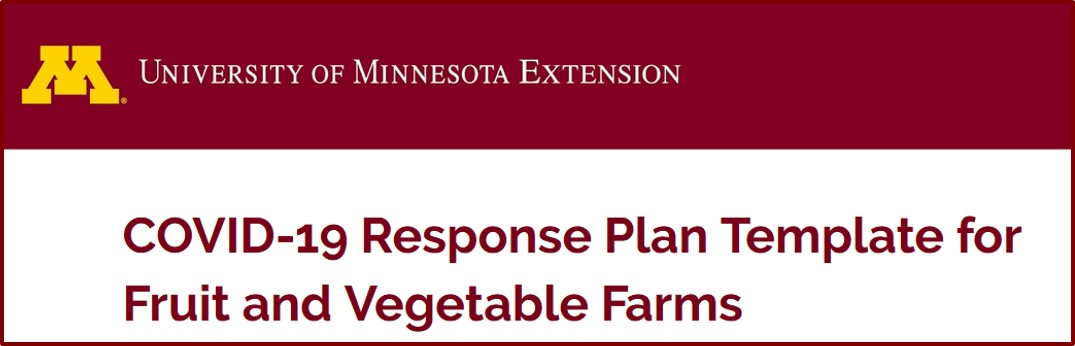 U of MN Extension COVID-19 plan template for farms
