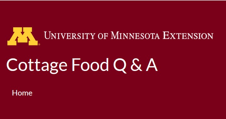U of MN Extension Cottage Food Q & A