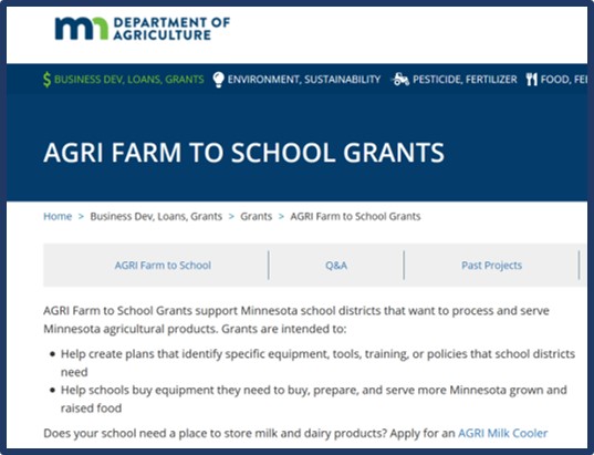 farm to school grants program