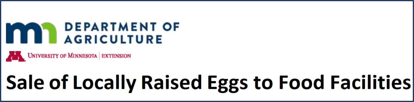 image of MDA sale of locally raised eggs fact sheet