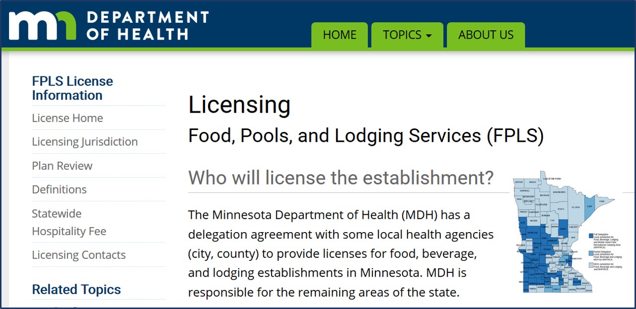 MDH Food Licenses