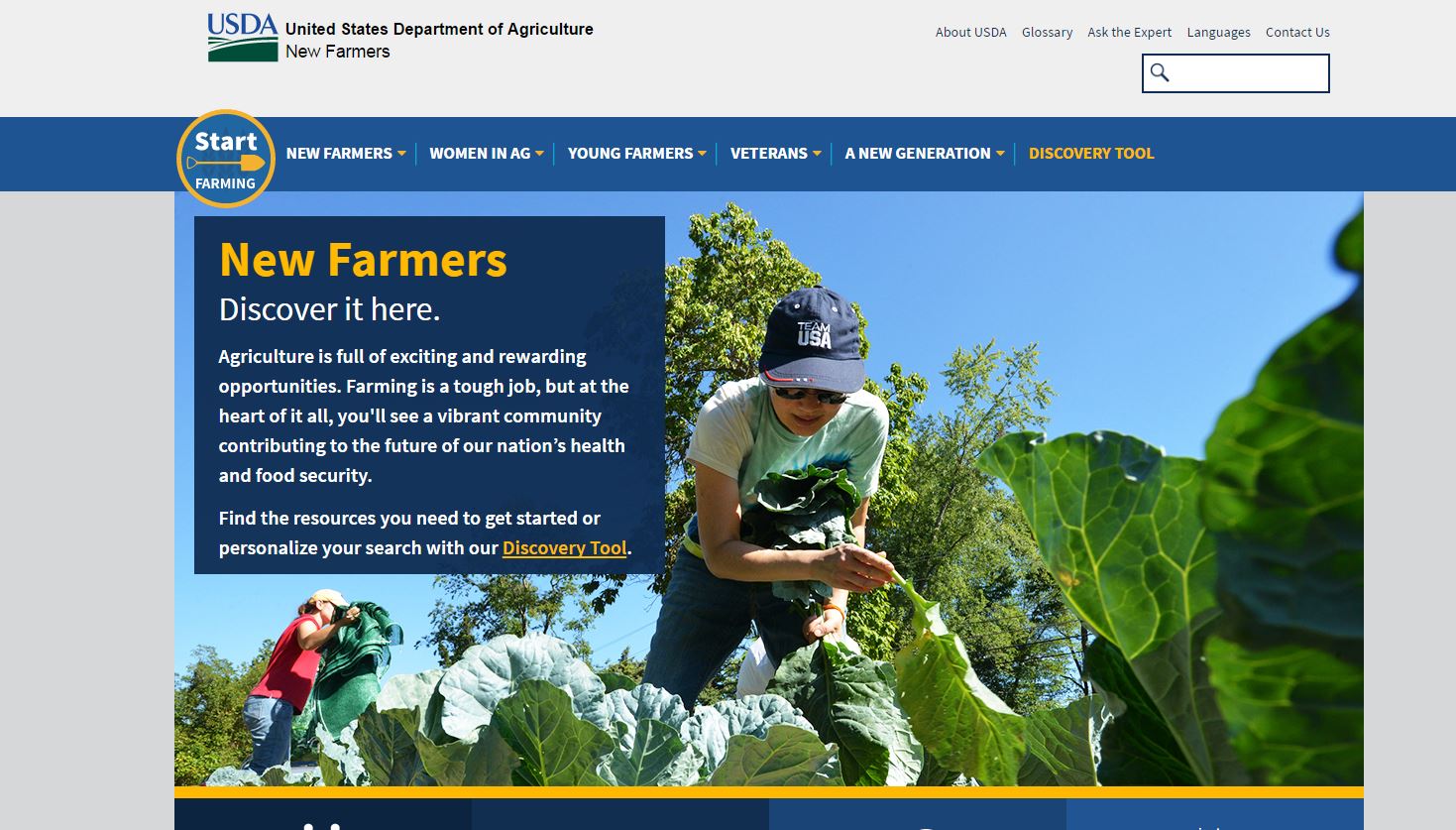 USDA new farmers