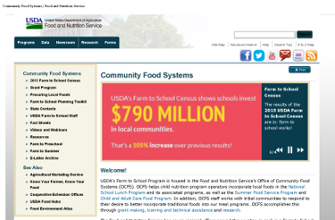 USDA Farm to School website