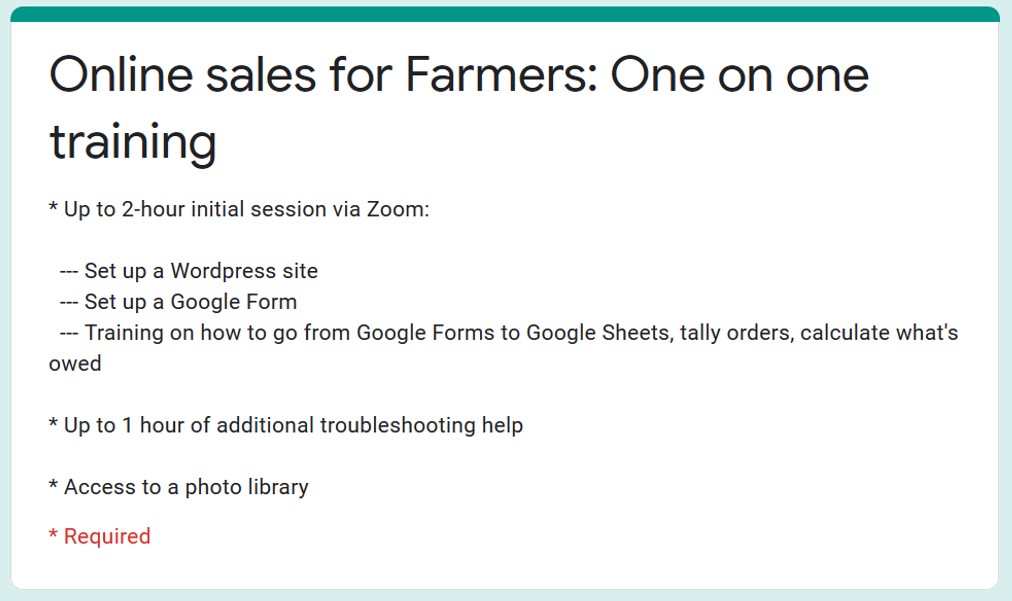 signup for online training for farmers